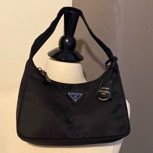 Prada Black Nylon Mini Re-Edition 2000